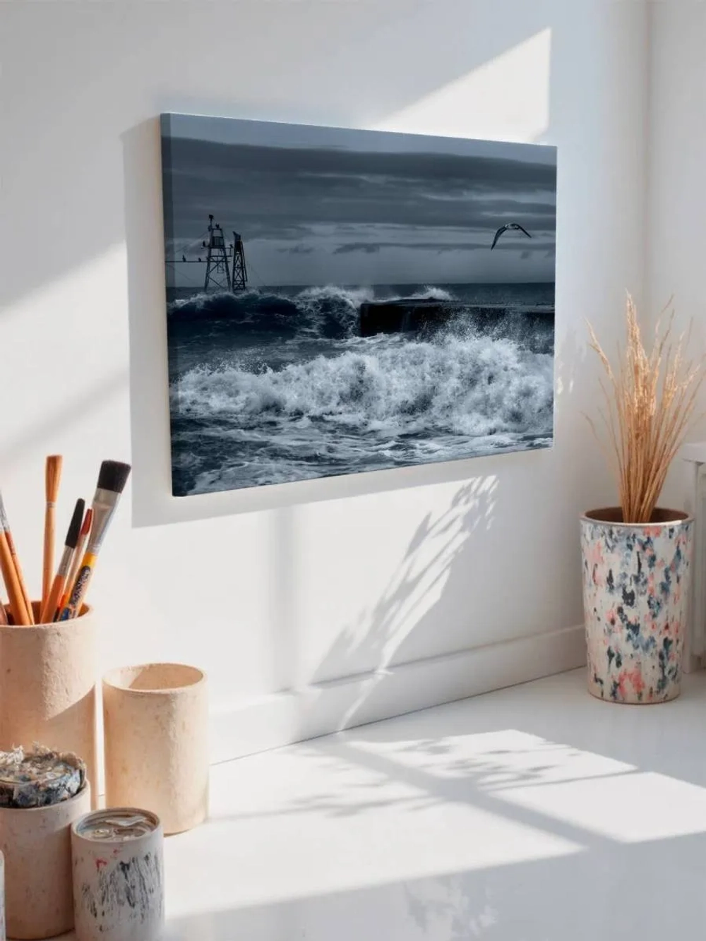 Картина на стену 40 X 50 Чайка в море