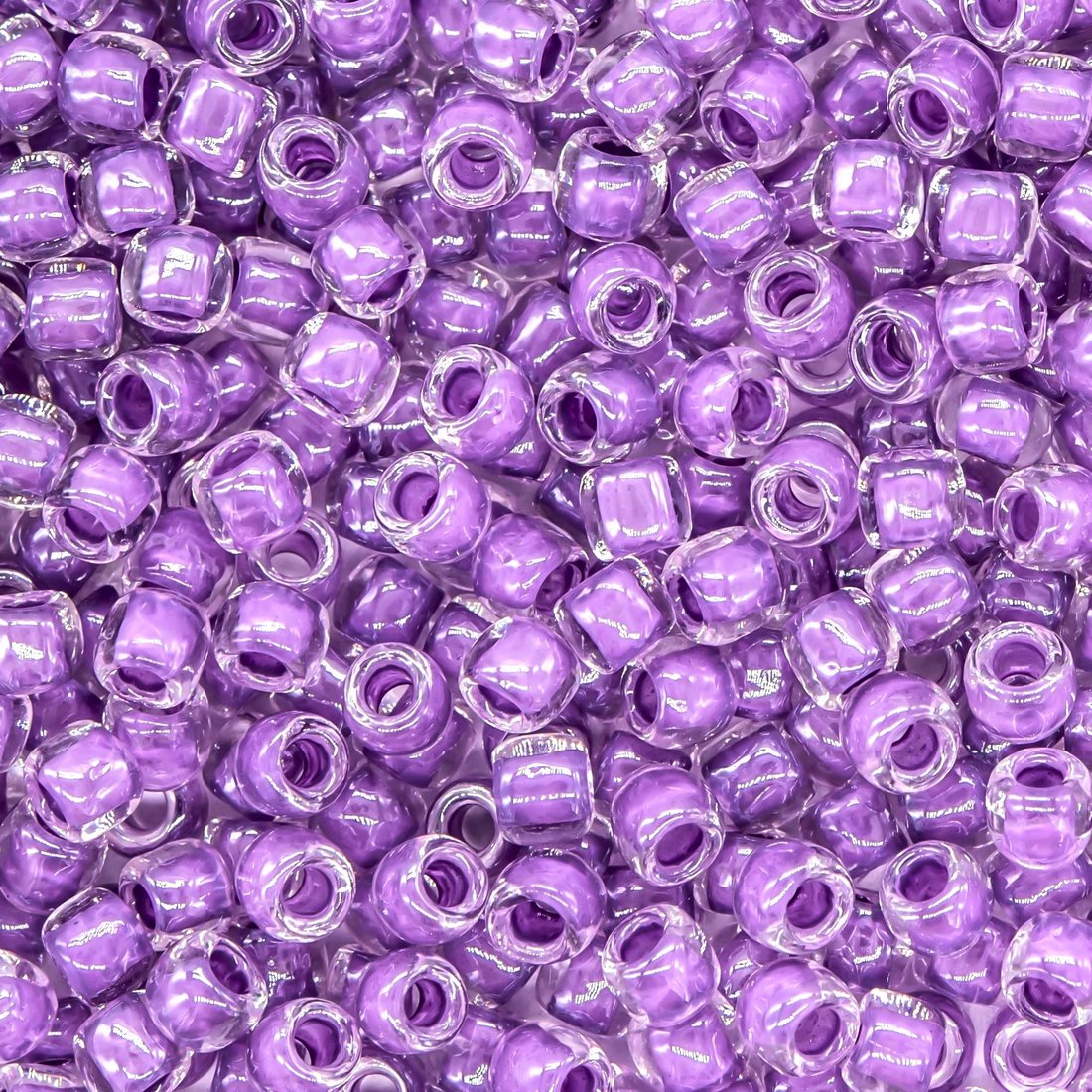 Японский бисер TOHO Round 8/0 (№935), окрашенный изнутри прозрачный