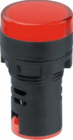 Красная светодиодная сигнальная лампа, 22 мм (пластик), 24 В