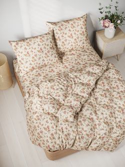 Простынь на резинке перкаль Сказка "Виктория" 120x200 см