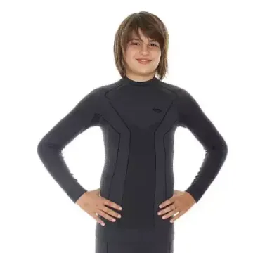 Терморубашка подростковая на мальчика BRUBECK Thermo body guard LS11690 графит