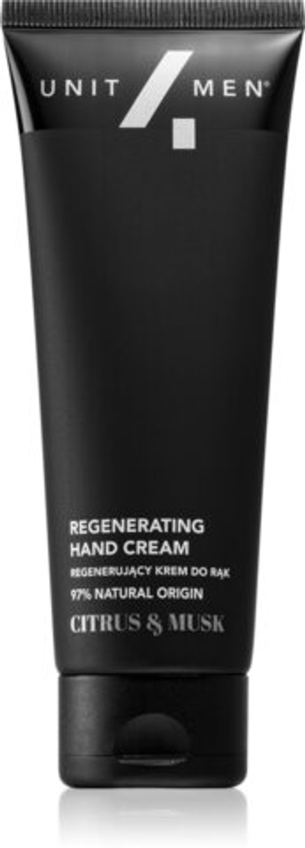 Unit4Men Regenerating hand cream - регенерирующий крем для рук /  Citrus and Musk 75  ml  / GTIN 5907812299026