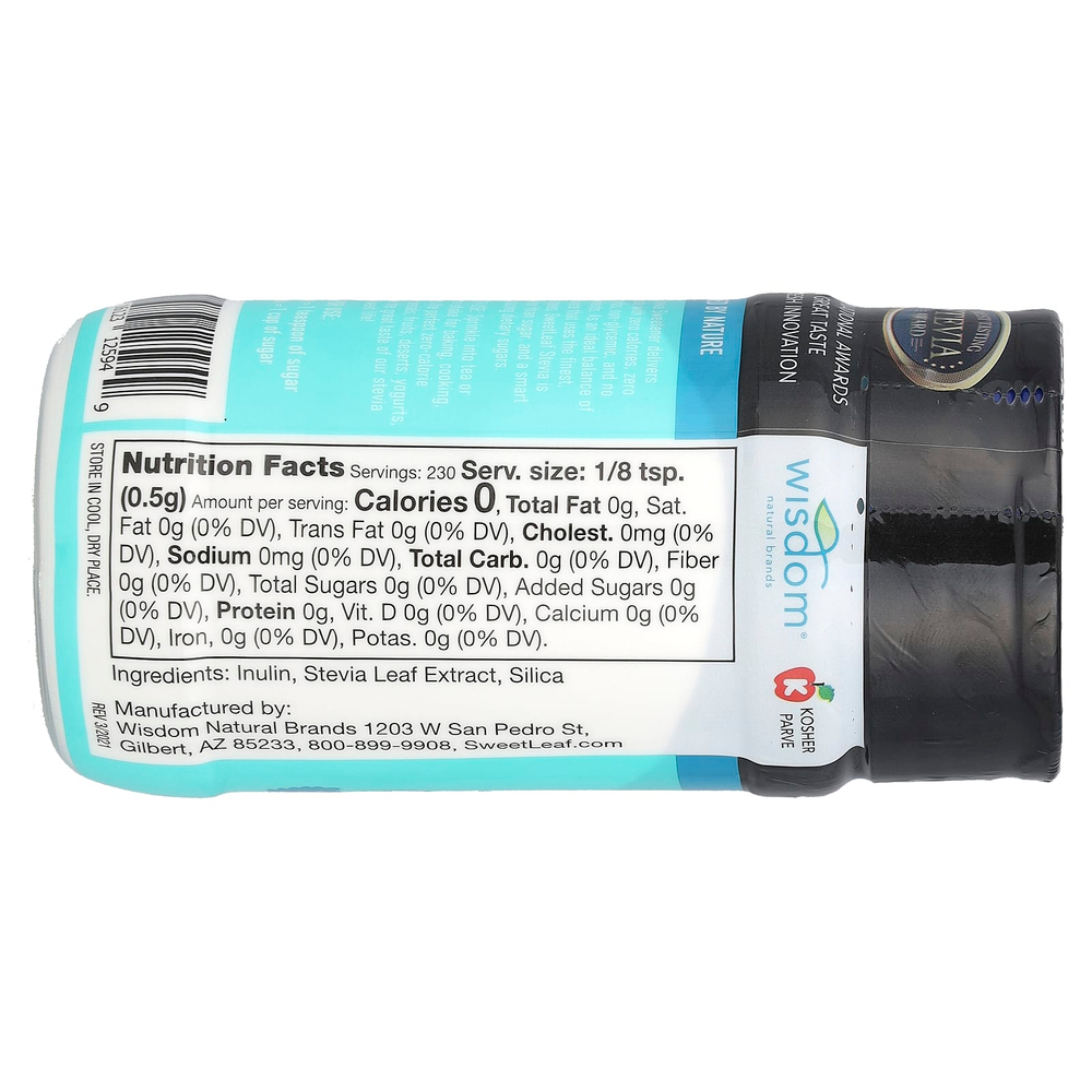 SweetLeaf Stevia, Подсластитель на основе стевии, 115 г (4 унции)