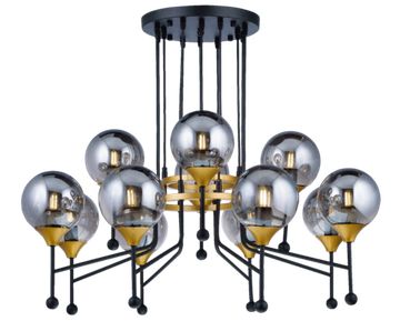 81908/8+4 BLACK+GOLD (1) Люстра Veneto Luce