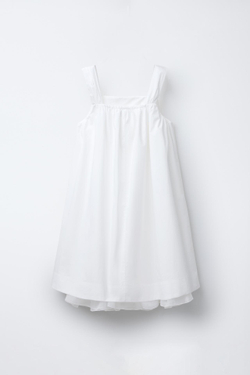 ZARA ПЛАТЬЕ С КОНТРАСТНЫМ ЦВЕТКОМ, БЕЛЫЙ