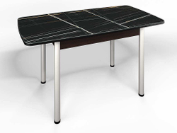 Стол СМ-3 Флорида ноги окрас круглый венге/серебро