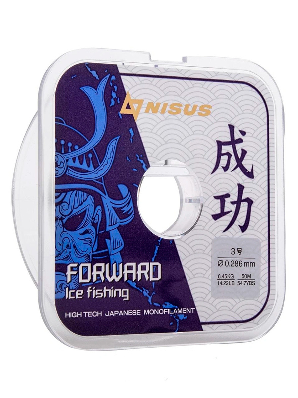 Леска для рыбалки Nisus FORWARD ICE FISHING Nylon Transparent 0,074mm/50m (N-FIF-0.074-50)