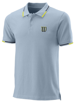 Мужское теннисное поло Wilson Srript Eco Cotton Polo-Slimfit M - Размер M