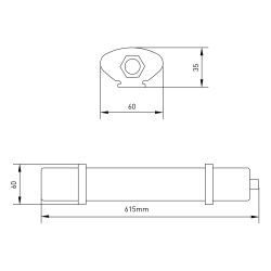 Линейный светодиодный светильник ЭРА SPP-3-20-6K-M 20Вт 6500К 1600Лм IP65 615х60х35 матовый