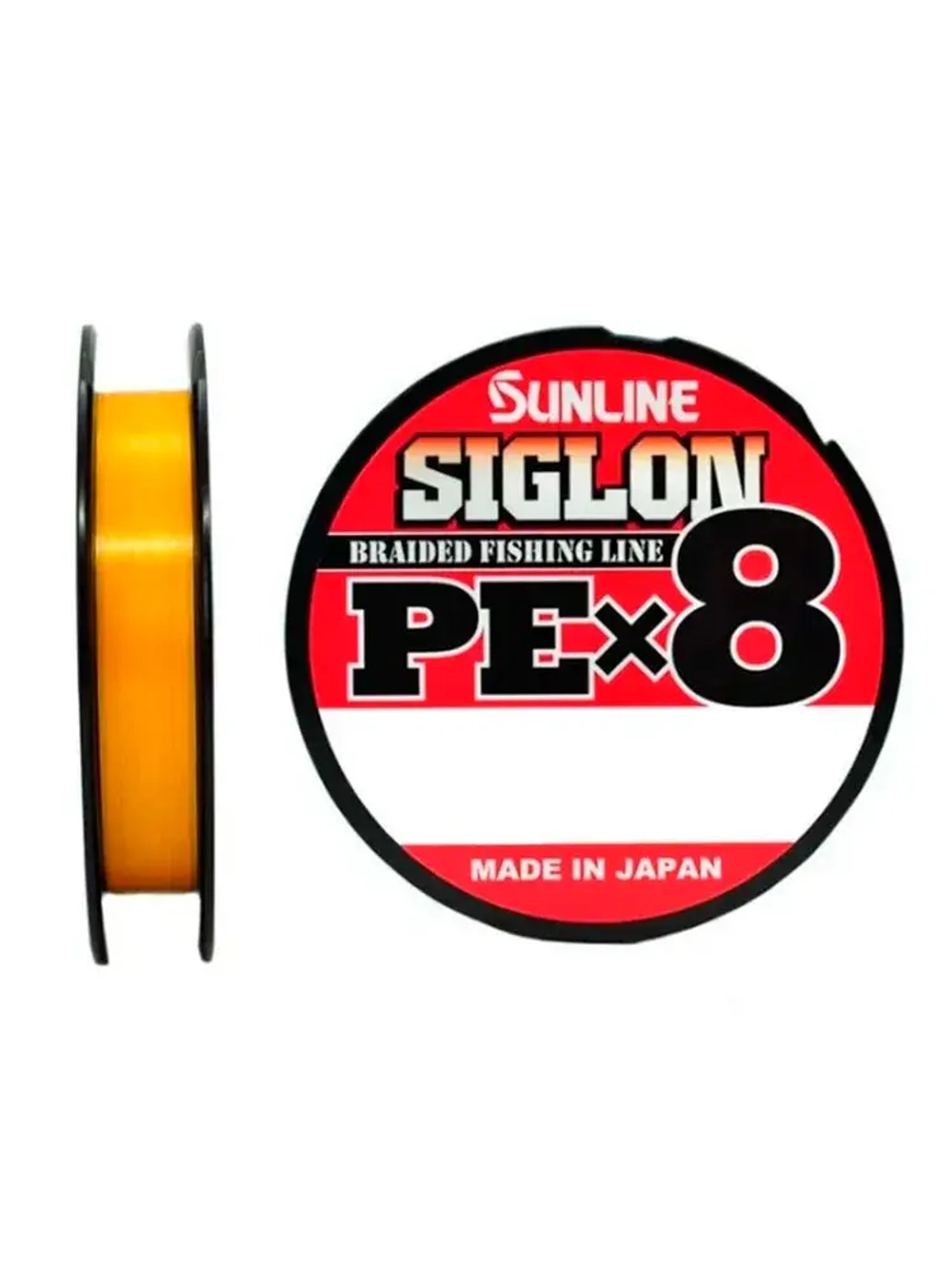 Плетеный шнур SUNLINE Siglon PE x8 150m Orange #0.8 (0.153mm) 6.0kg 431878