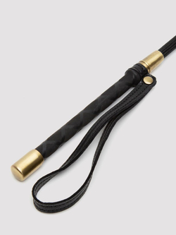 Черный стек Bound to You Faux Leather Riding Crop - 57 см.