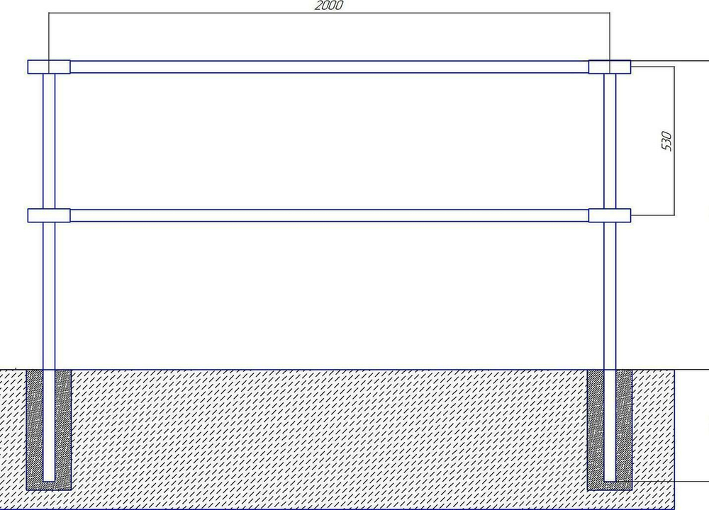 Пешеходное ограждение ПО-3