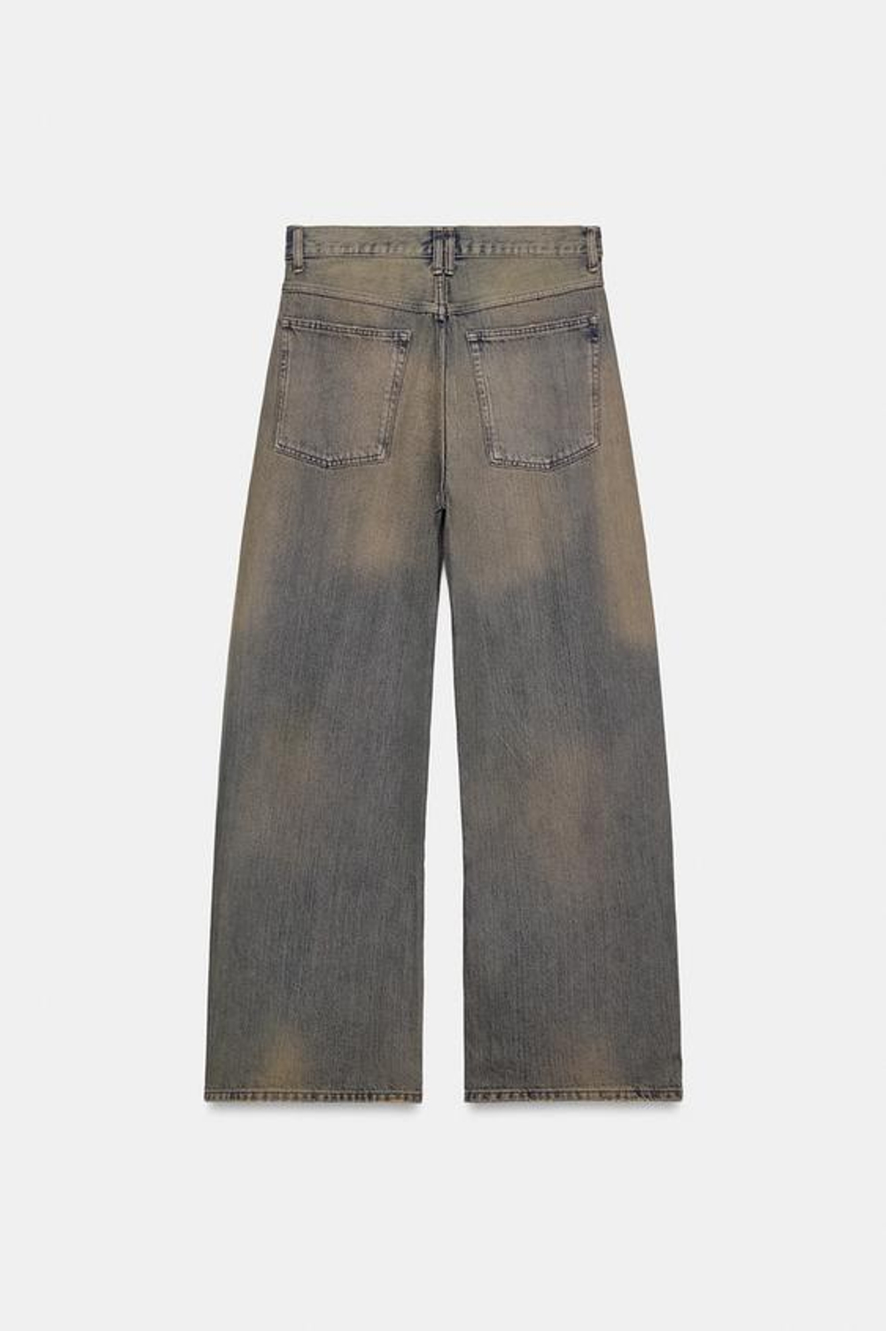 ZARA ДЖИНСЫ TRF BAGGY С НИЗКОЙ ПОСАДКОЙ, СИНИЙ