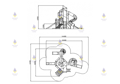 Игровой комплекс «Небесное дерево» в стиле хай-тек