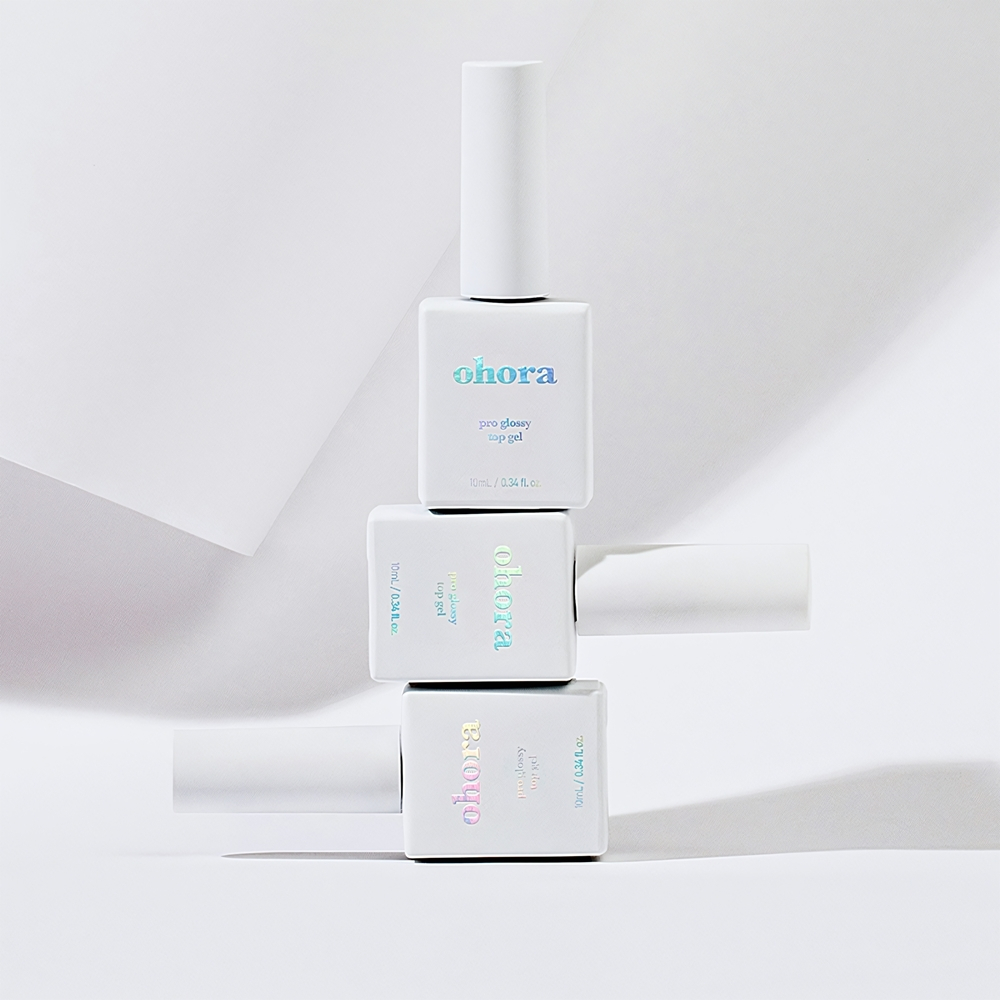 ohora Pro Glossy Top Gel - Непрозрачный лак для ногтей для ослепительного блеска, 10 ml