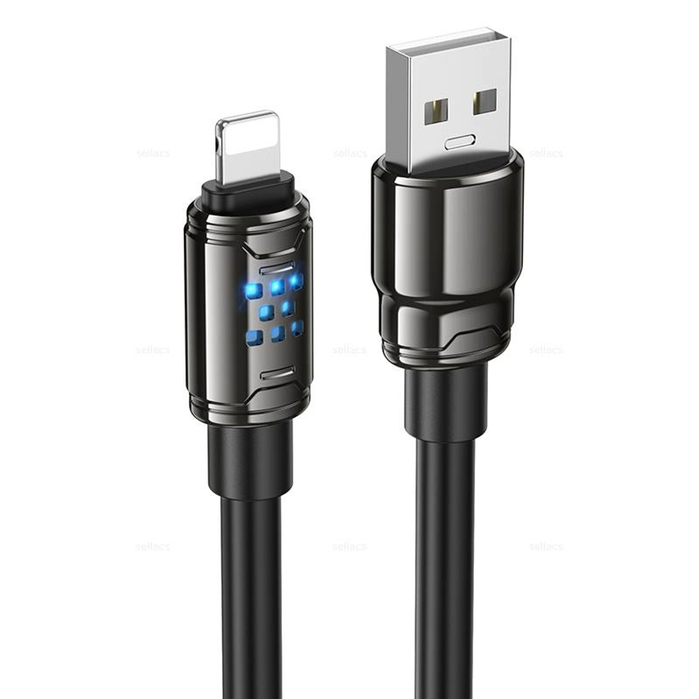 Кабель USB на Lightning Hoco U143 (black) (Краснодар склад)