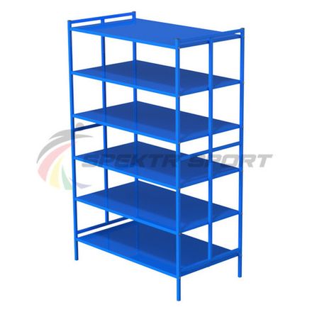 Стеллаж для спортинвентаря открытый двойной