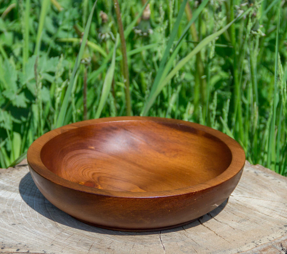 Деревянная тарелка Art of Siberia из сибирского кедра, 22 см. T41