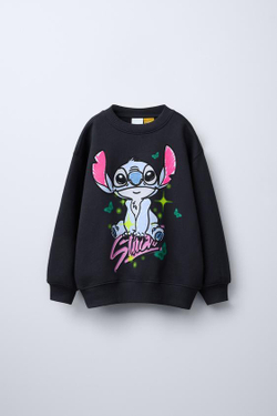 ZARA ХУДИ «ЛИЛО И СТИЧ» © DISNEY, АНТРАЦИТОВО-СЕРЫЙ