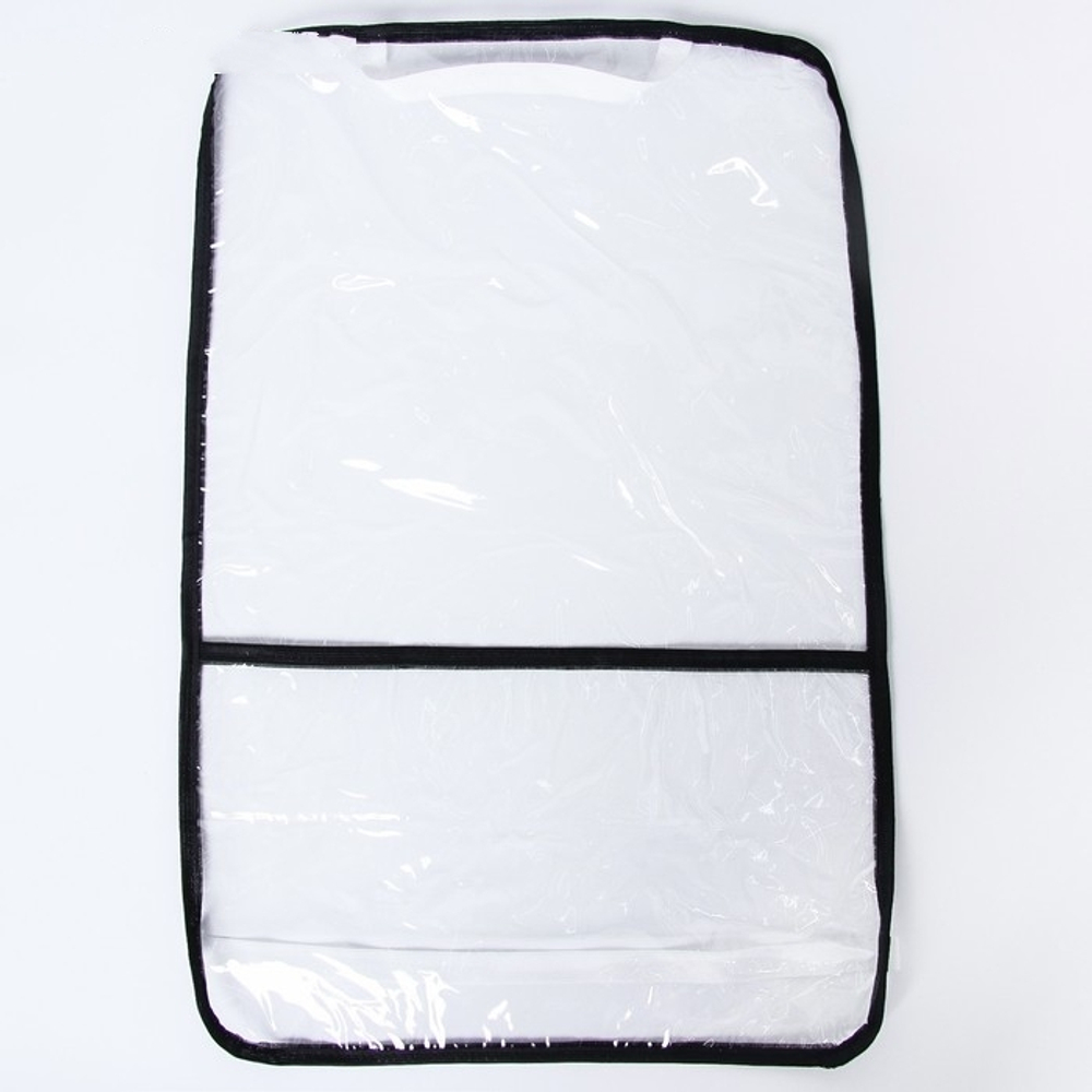 2510737 Защитная накидка-незапинайка на спинку сиденья автомобиля, с карманом, 59х39,5 см