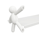 Полка buddy, 46х15 см, белая