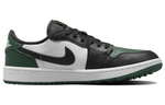 Jordan Air Jordan 1 Low Golf "Noble Green" wear-resistant breathable low-top golf shoes for men and women the same green