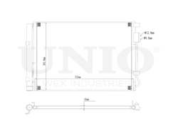 Радиатор кондиционера UNIO RAD-30020