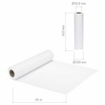 Рулон для плоттера, 420 мм х 45 м х втулка 50,8 мм, 80 г/м2, белизна CIE 146%, BRAUBERG, 110625