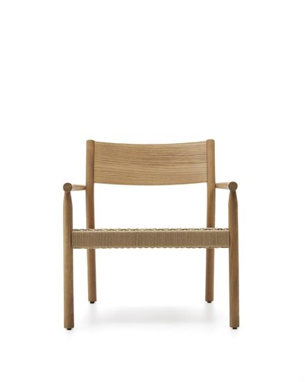 Yalia Кресло из массива дуба с натуральной отделкой и сиденьем из 100% веревки Испания La Forma