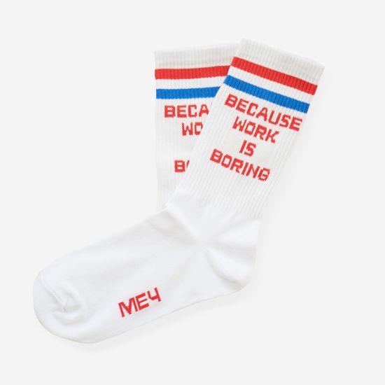 Носки МЕЧ L18-SK-Boring белый(41-44)