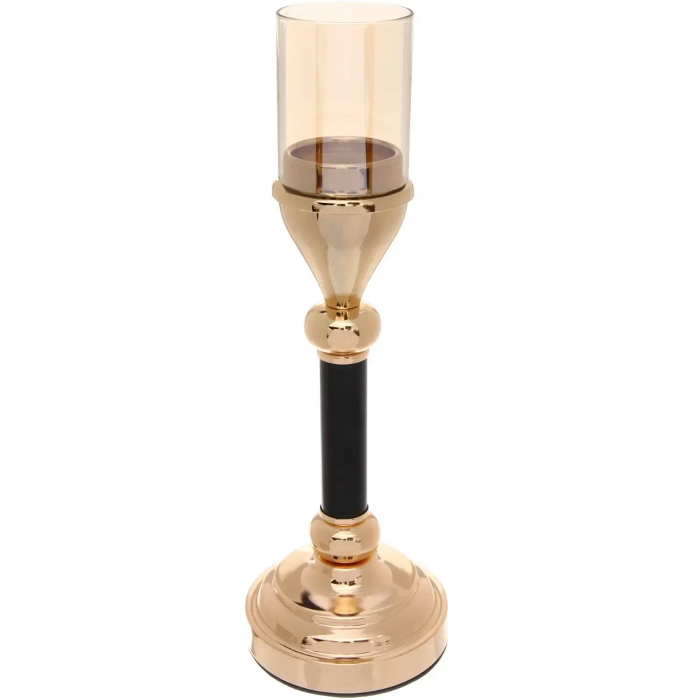 Подсвечник «BOHEMIA» 35*12*12 см, Золото/черный