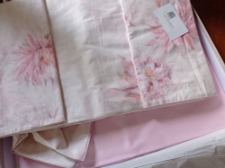 Постельное белье 2 спальное евро Mirabello Lago di Seki розовое