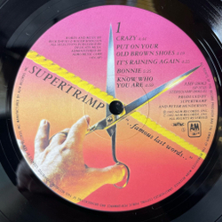 Винтажная виниловая пластинка LP Supertramp Famous Last Words (Japan 1982) (Obi) Know Who You Are