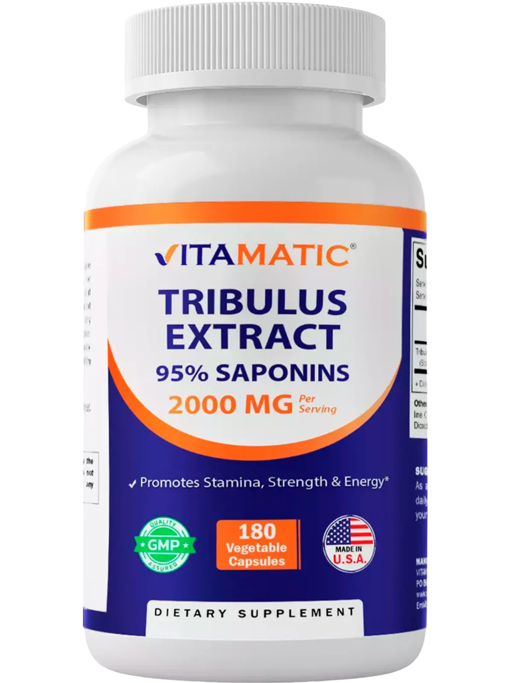 Vitamatic Tribulus 2000 мг 180 капсул, Трибулус !!!Срок 08.2025