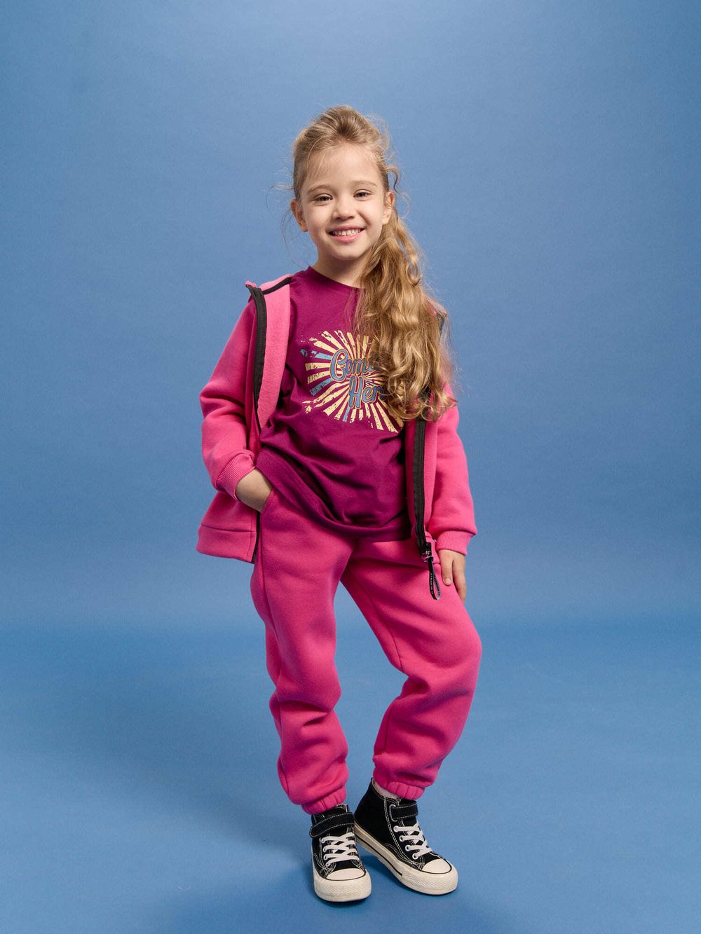 Джоггеры "Бабл-гам" с карманами утепленные