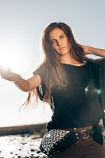 Оверсайз бохо-топ Chintamani (черный)