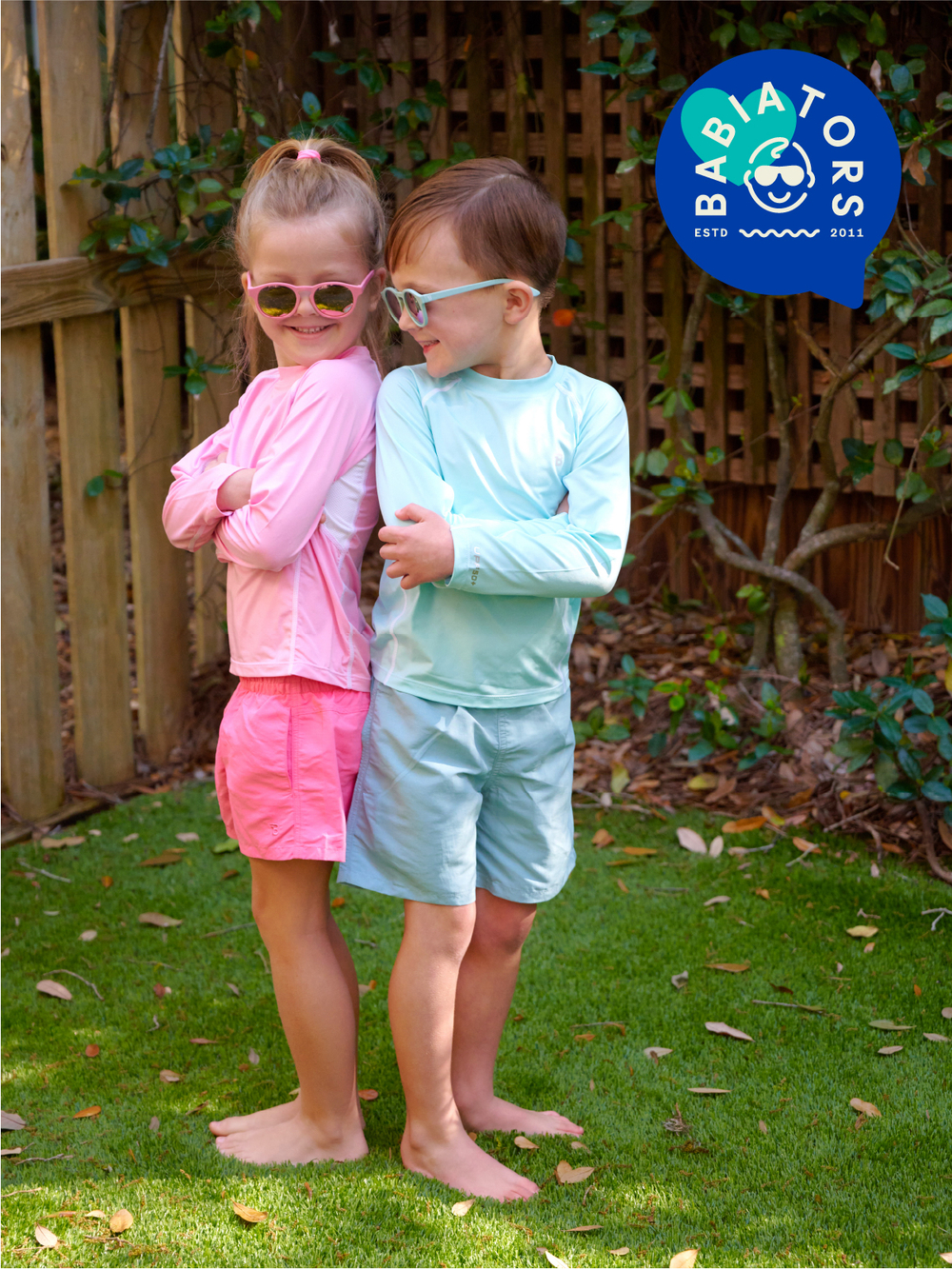 Шорты Babiators с УФ-защитой. Цвет розовый