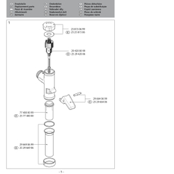 Cливной клапан, Смеситель для унитаза, Schell 022160699 ОМАТ с рычагом, 1/2", хромированный, Германия