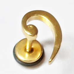 Серьга гвоздик "Креатив" (1шт).медсталь.