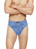 Набор из 2 трусов-слипов с рисунком - серых и голубых (Размер: M) (Цвет: серый с голубым)