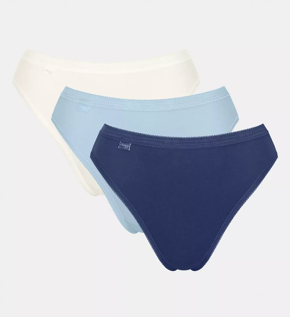 Трусы женские Sloggi Basic+ Tai 3P цветные