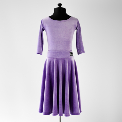 бархатное платье для танцев