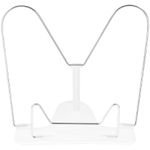 Подставка для книг, пластиковый корпус, пластиковый упор, прозрачная, Стамм Crystal