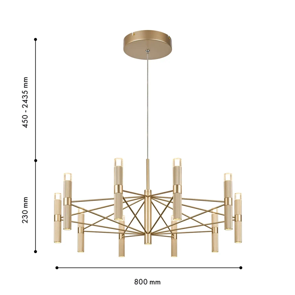 Подвесная светодиодная люстра Favourite Blick 4759-10P