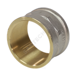 Муфта латунь никель Ду 40 (1 1/2") ВР/ВР 9018 ГОСТ 32585-2013 Aquasfera 9018-05