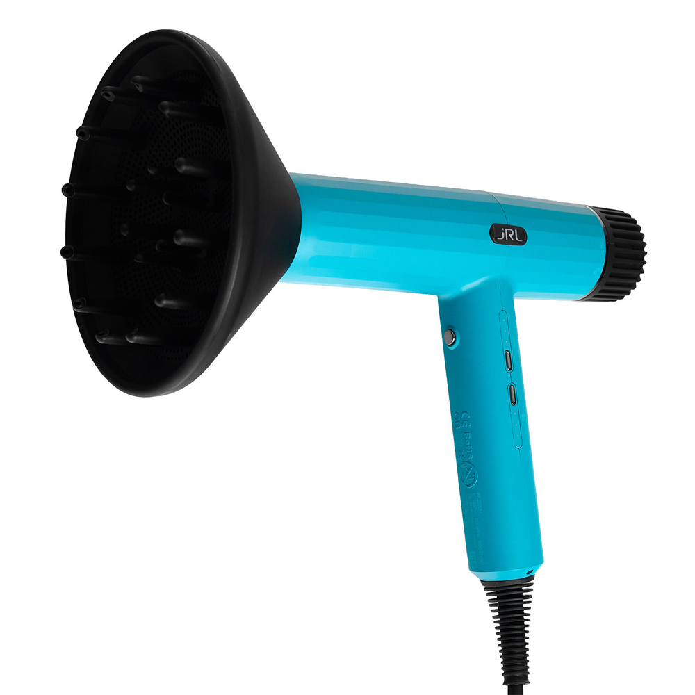 jRL Forte Pro 2020H Фен для волос синий + два термобрашинга BR1 32 и 53мм