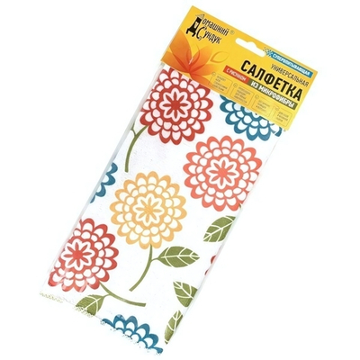 Салфетка универсальная из микрофибры с рисунком 30*30см "Домашний Сундук" ДС-285