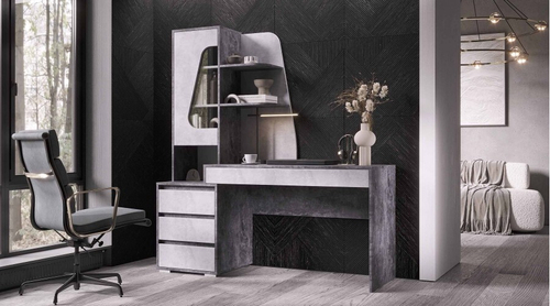 Стол Пифагор Цемент светлый / Цемент темный