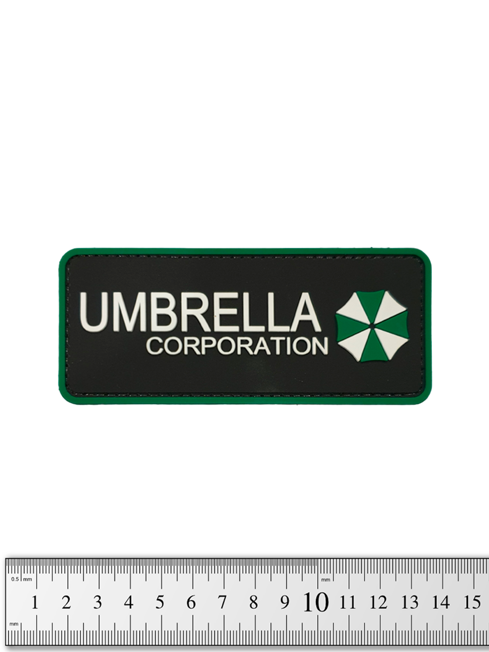 Шеврон Umbrella Corporation лента PVC 12 см. Зелёный
