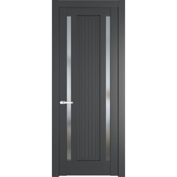 Межкомнатная дверь эмаль Profil Doors 3.5.1PM графит остеклённая
